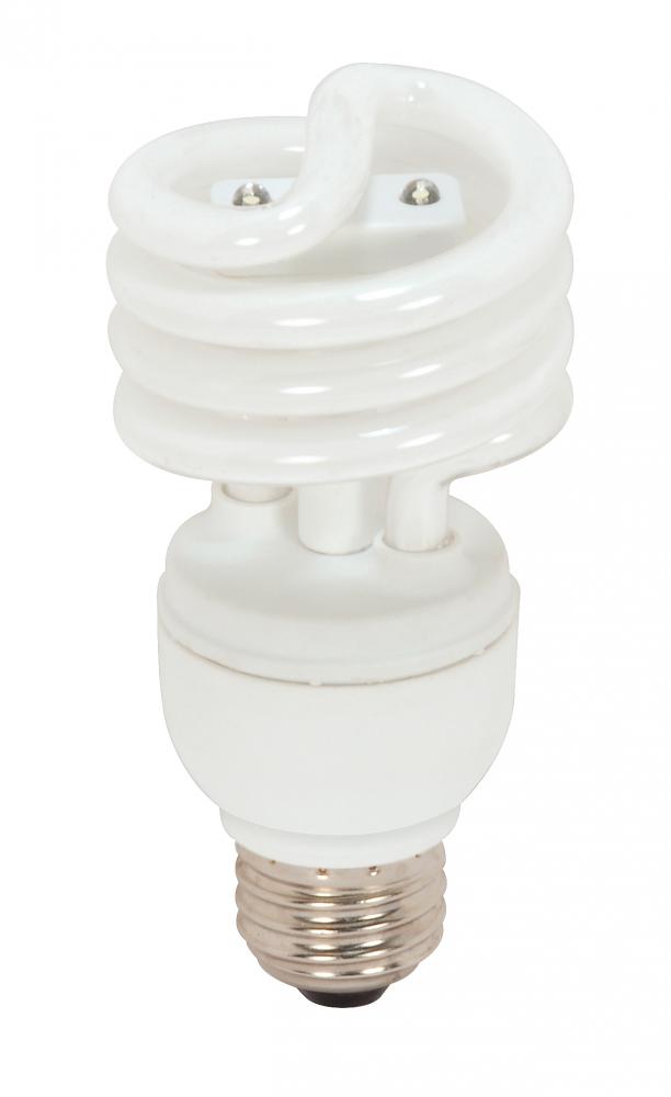 18 Watt; Mini Spiral Compact Fluorescent; 2700K; 82 CRI; Medium base; 120 Volt