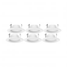 Satco Products Inc. S11640 - 8.7 Watt; LED Downlight Retrofit; 4 inch; 90 CRI; 3000K; 120 Volt; Pack of 6
