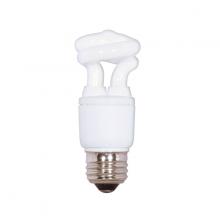 Satco Products Inc. S5501 - 5 Watt; Mini Spiral Compact Fluorescent; 2700K; 82 CRI; Medium base; 120 Volt