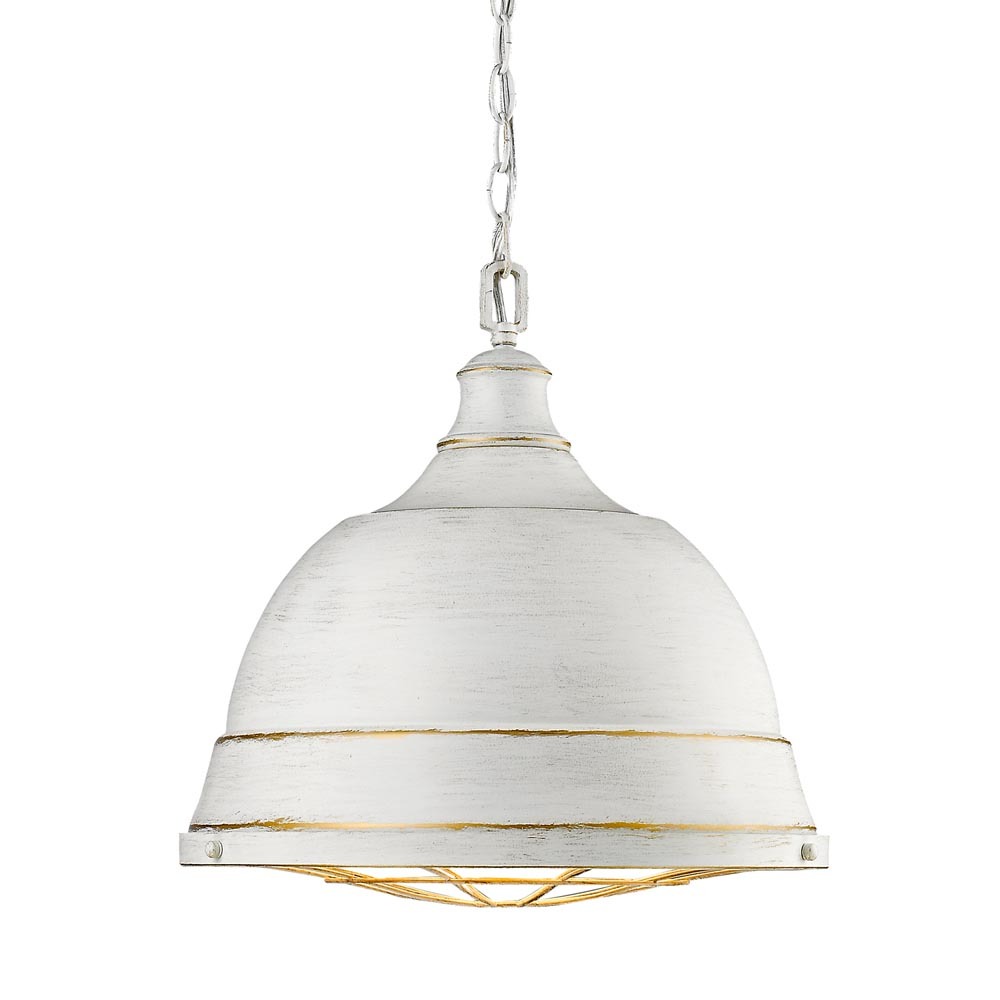 Bartlett Large Pendant in French White