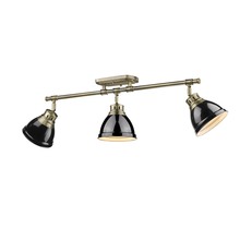 Golden 3602-3SF AB-BK - Duncan Semi-Flush - Track Light