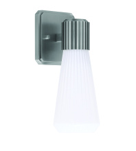 Toltec Company 4821-GP-881 - Everleigh Wall Sconce Shown in Graphite Finish with 4" White Glass