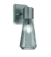 Toltec Company 4821-GP-882 - Everleigh Wall Sconce Shown in Graphite Finish with 4" Smoke Glass