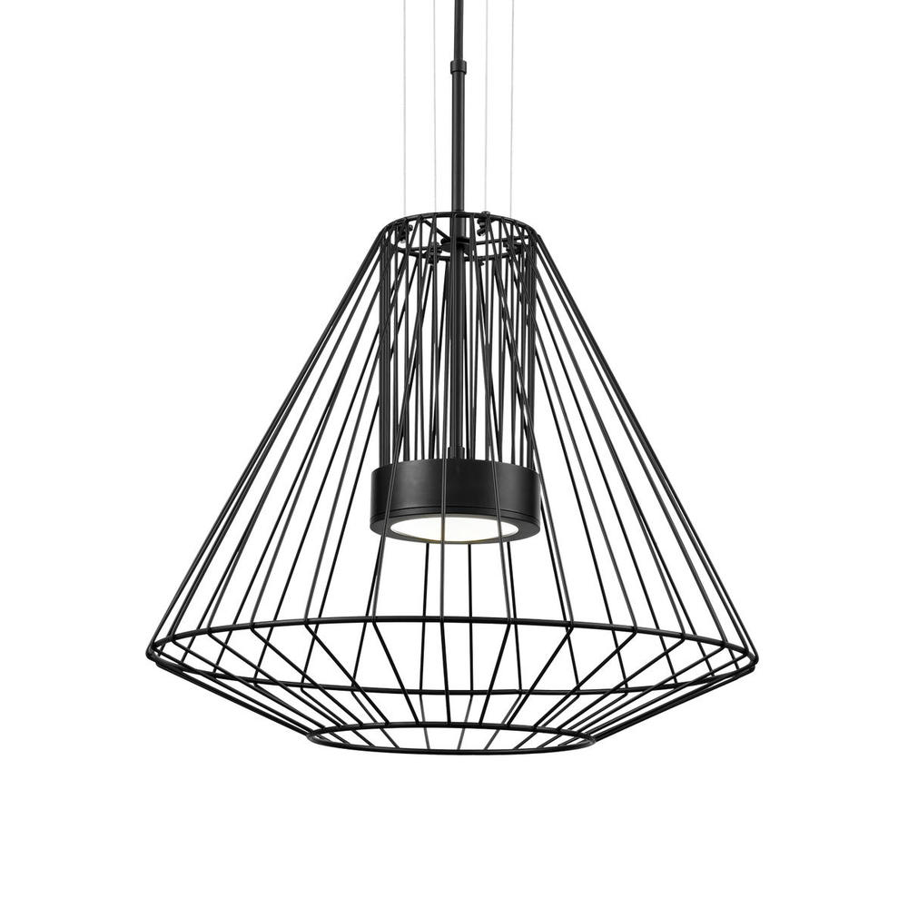 Arctic 20-in Black LED Exterior Pendant