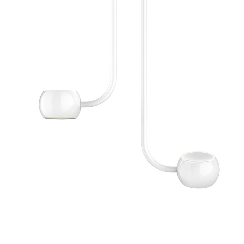 Flux Gloss White LED Multi Pendant