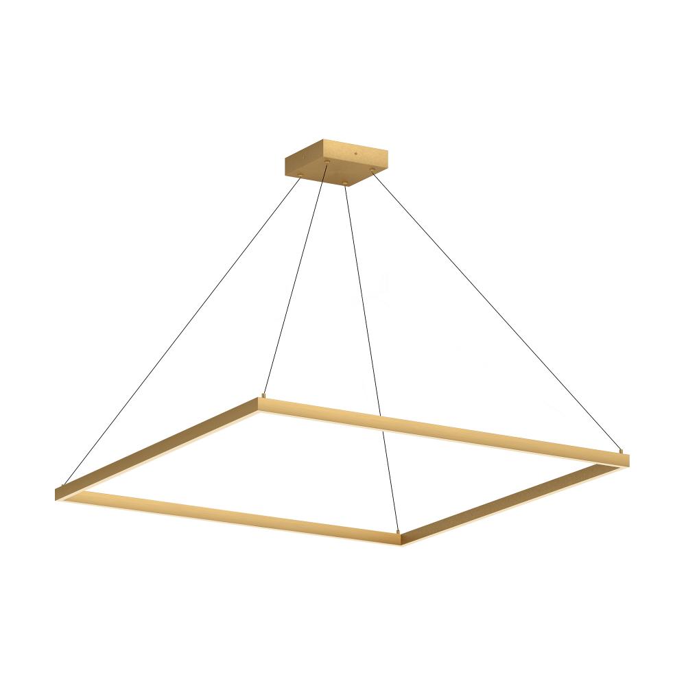 Piazza 48-in Brushed Gold LED Pendant