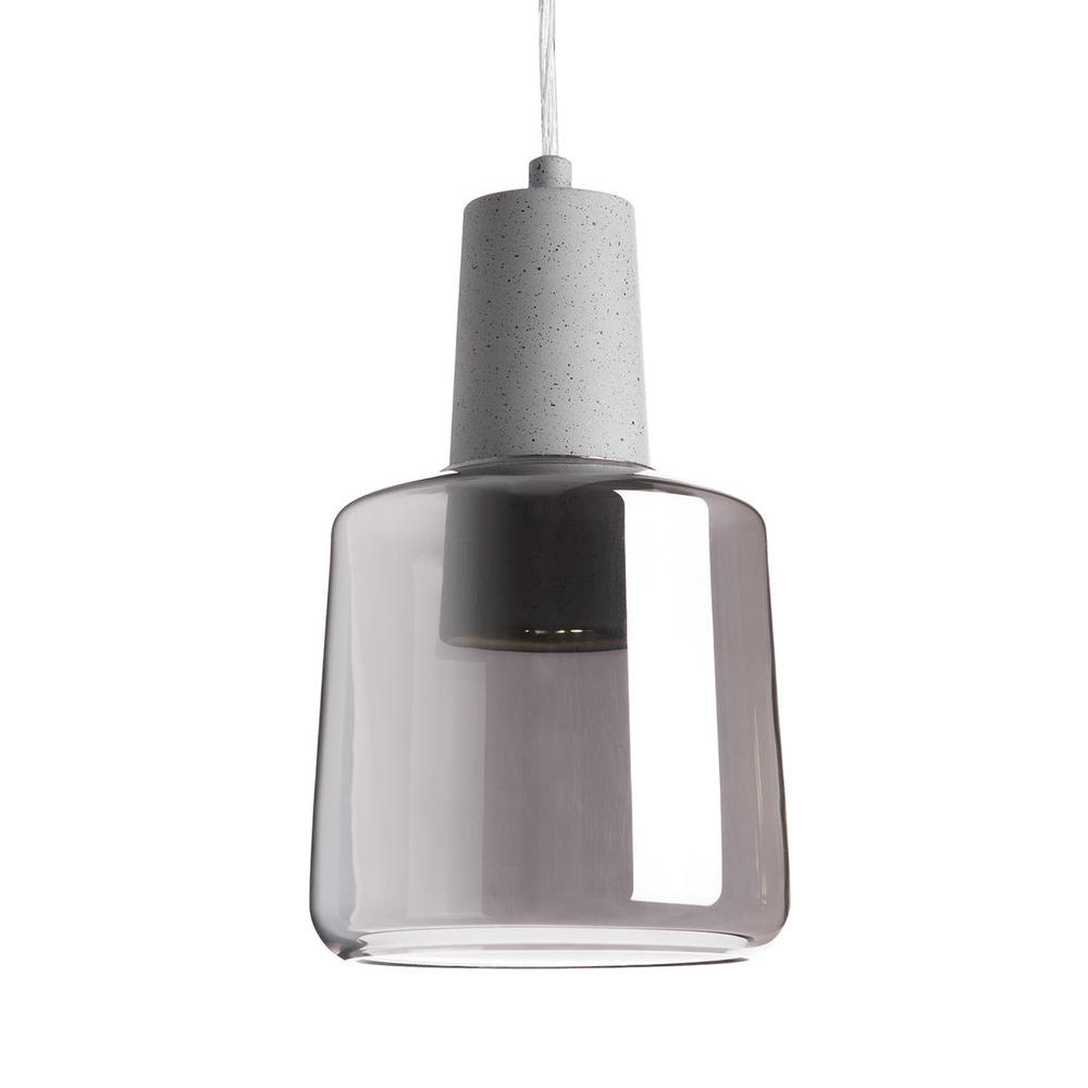 Samson 6-in Smoked LED Pendant