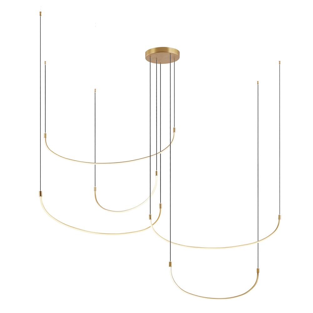 Talis 90-in Brushed Gold LED Multi Pendant