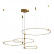 Kuzco Lighting Inc CH24755-BG - Bruni 55-in Brushed Gold LED Chandeliers