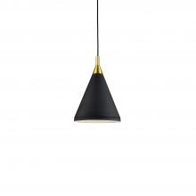 Kuzco Lighting Inc 492710-BK/GD - Dorothy 10-in Black With Gold Detail 1 Light Pendant