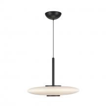 Kuzco Lighting Inc PD37018-BK/GO-3WCCT-UNV - Kyoto 17-in Black/Glossy Opal Glass LED Pendant