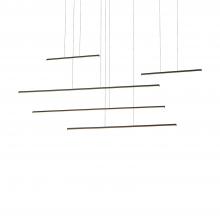 Kuzco Lighting Inc MP14960-BK-UNV-010 - Chute Motion 60-in Black LED Multi Pendant