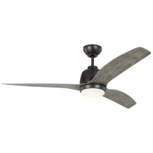 Visual Comfort & Co. Fan Collection 3AVLR54AGPD - Avila 54" Dimmable Integrated LED Indoor/Outdoor Aged Pewter Ceiling Fan with Light Kit