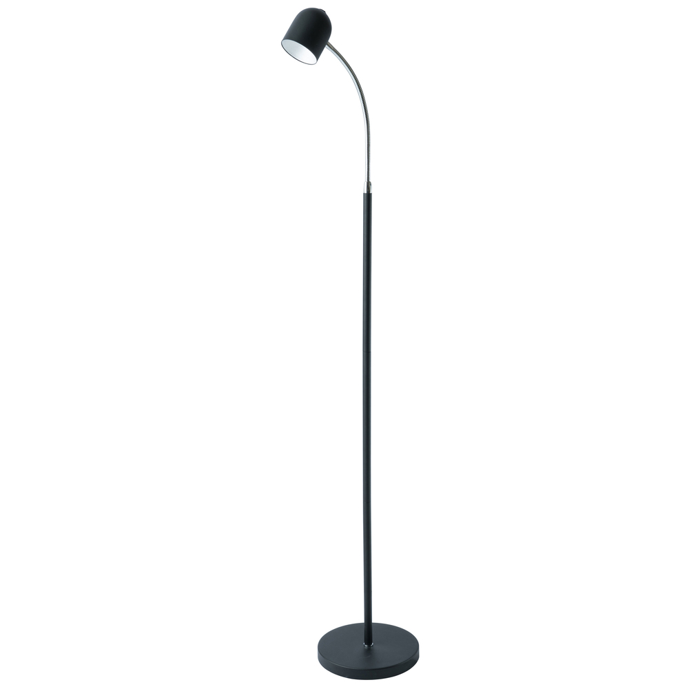 5 Watt LED Floor Lamp, Satin Black Finish