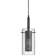 Dainolite 30961-CM-MB - 1 Light Incandescent Pendant, Matte Black with Clear Glass