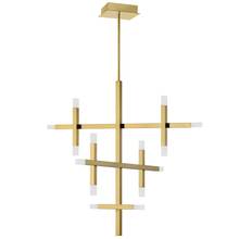 Dainolite ACS-3656C-AGB-FR - 42W Chandelier, AGB w/ Frosted Acrylic Diff