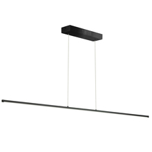 Dainolite ARY-7256LEDHP-MB - 56W Horizontal Matte Black Pendant w/ White Acrylic Diffuser