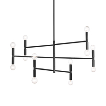 Dainolite AVA-3012C-MB - 12LT Incandescent Chandelier, Matte Black Finish