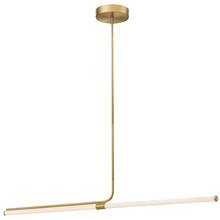 Dainolite CVT-4824LEDHP-AGB - 24W Horizontal Pendant, Aged Brass w/ White Acrylic Diffuser