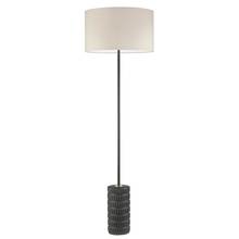 Dainolite FTY-551F-MB-BG - 1 Light Incandescent Floor Lamp Matte Black with Black Gold Shade