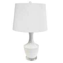 Dainolite GOL-271T-WH - 1 Light Ceramic Oversized Table Lamp, White Finish