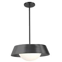 Dainolite PLT-1610LEDP-MB - 10W Pendant, Matte Black w/ Opal Glass