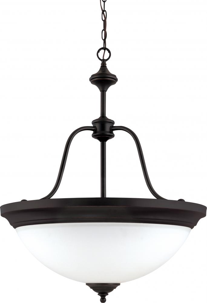 Glenwood; 4 Light; Pendant with Satin White Glass