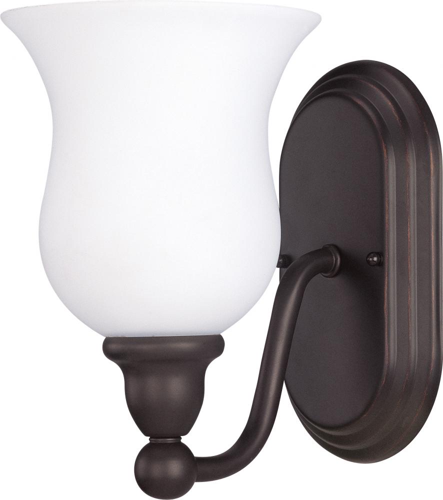 Glenwood ES; 1 Light; Vanity with Satin White Glass; Lamp Included