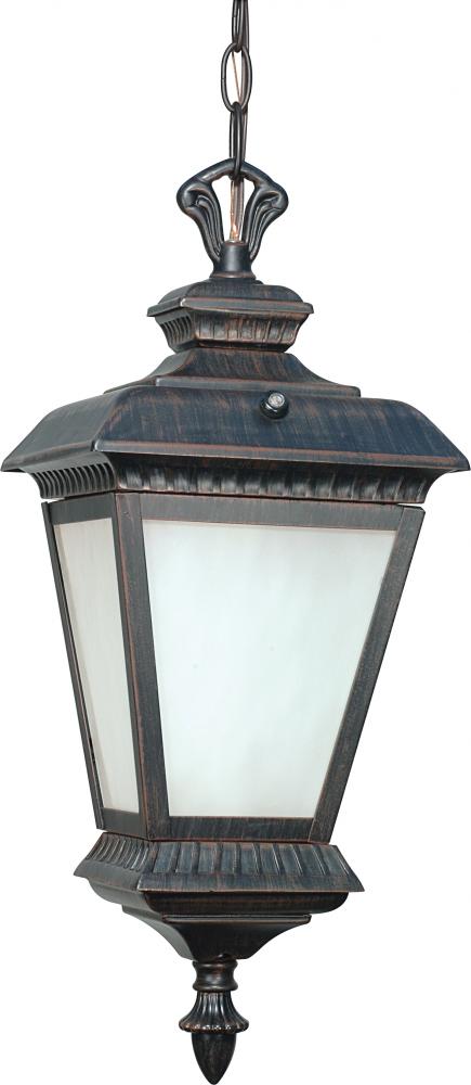 Charter ES; 2 Light; Hanging Lantern with White Water Glass; Lamp Included