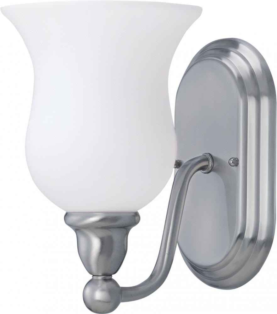 Glenwood ES; 1 Light; Vanity with Satin White Glass; Lamp Included