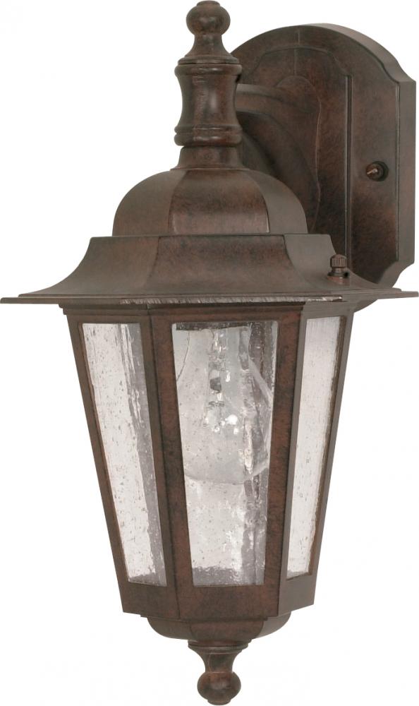 Cornerstone - 1 Light - 13" - Wall Lantern - Arm Down with Clear Seed Glass; Color retail