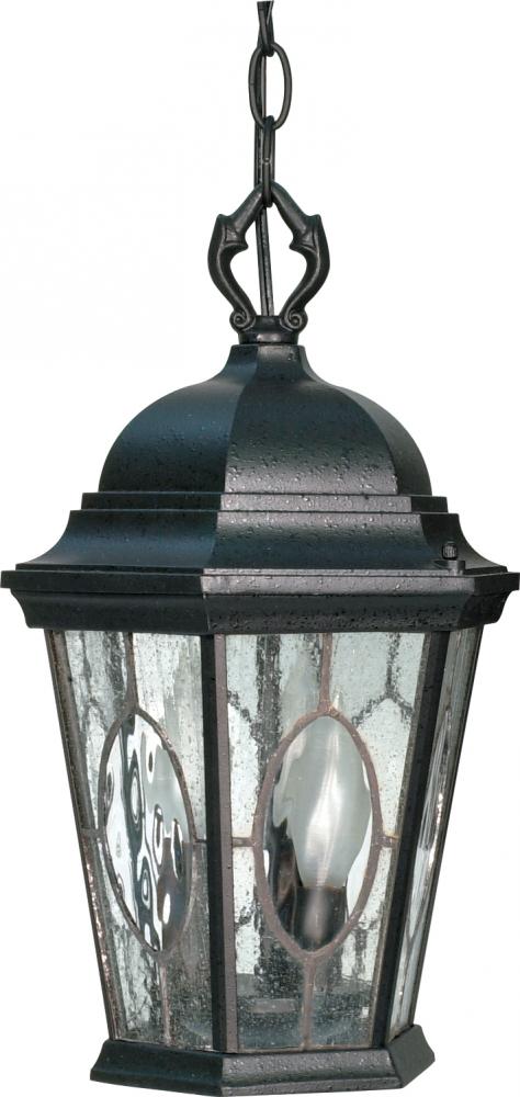 Fordham - 3 Light - 16" - Hanging Lantern - w/ Clear Water & Seed Glass Panels