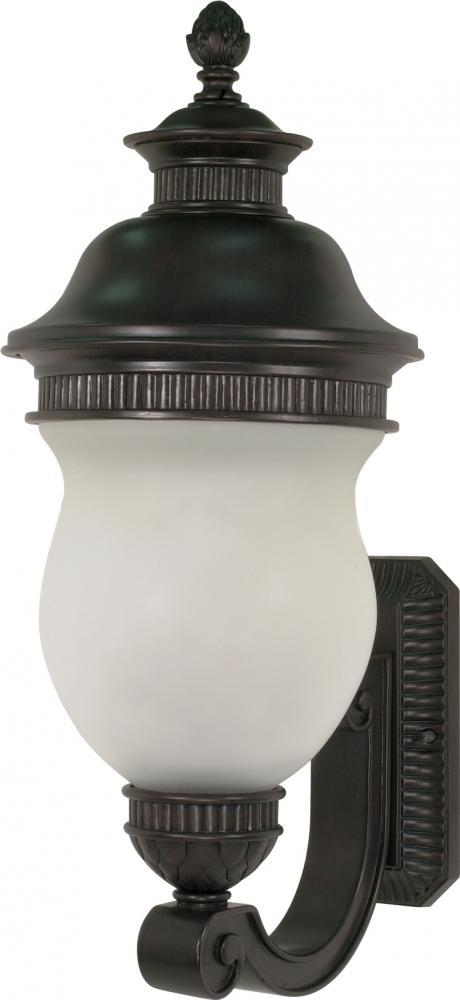 Luxor - 3 Light - 26" - Wall Lantern - Arm Up w/ Satin Frost Glass