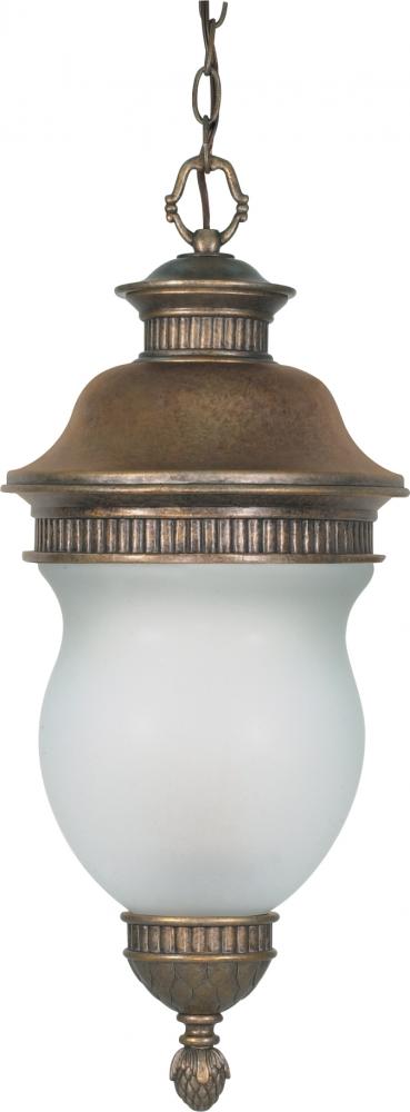 Luxor - 3 Light - 17" - Hanging Lantern - w/ Satin Frost Glass