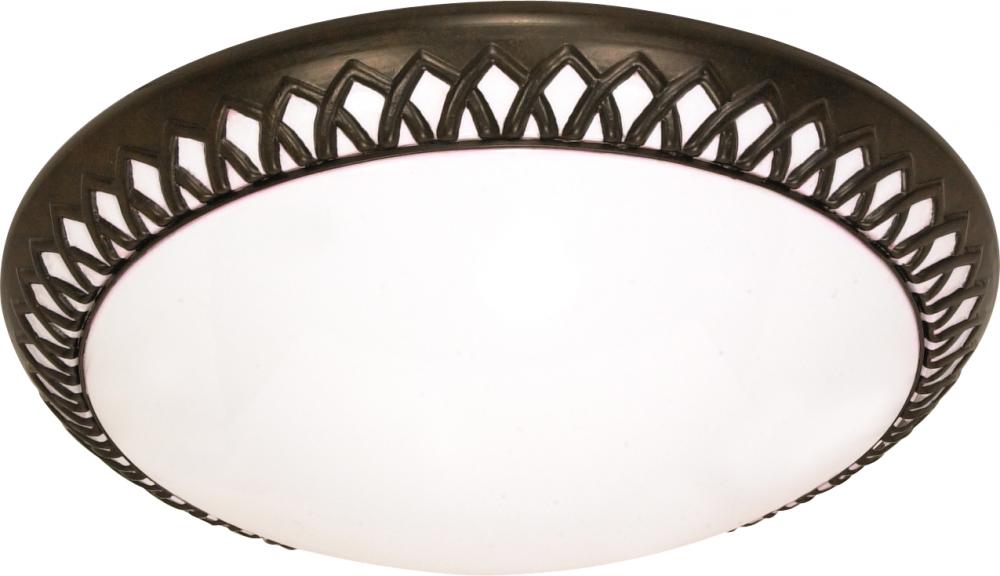 Rustica - 3 Light CFL - 17" - Flush Mount - (3) 18w GU24 / Lamps Included