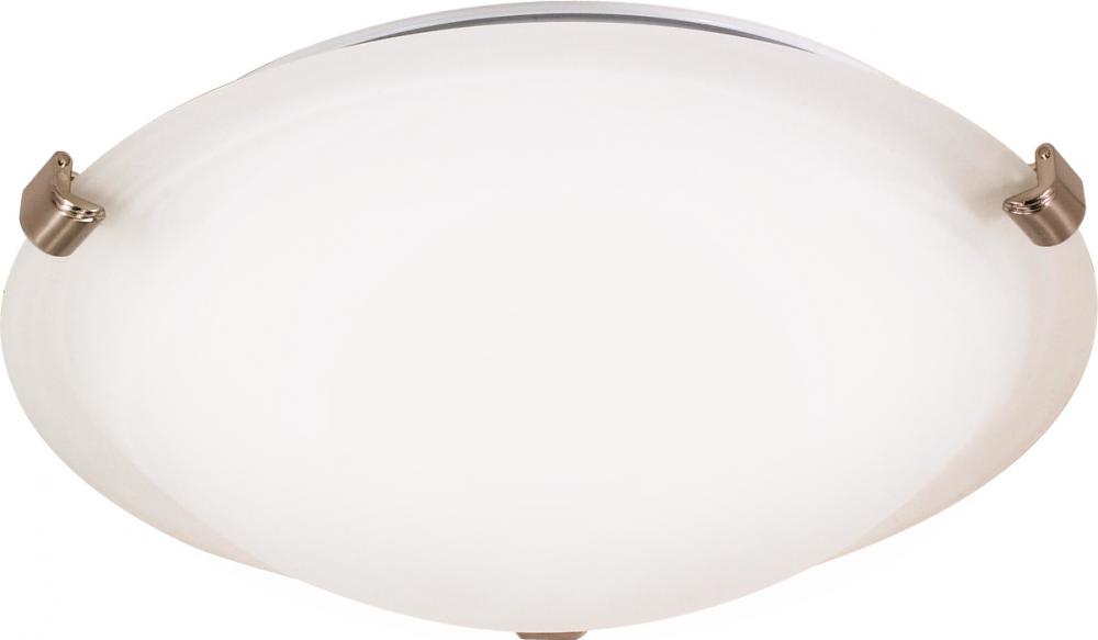 1 Light - LED Flush Fixture - Brushed Nickel Finish - Frosted Glass