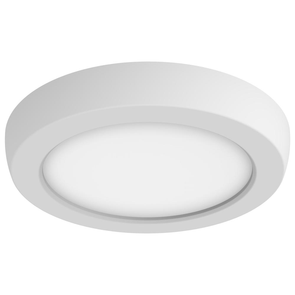 Blink Pro - 9W; 5in; LED Fixture; CCT Selectable; Round Shape; White Finish; 120V