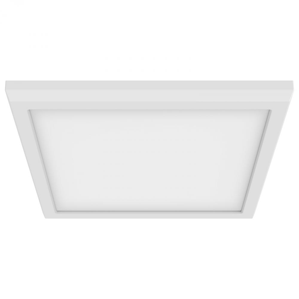 BLINK Pro; 13 Watt; 9 Inch LED Fixture; 3000K; Square Shape; White Finish; 120/277 Volts