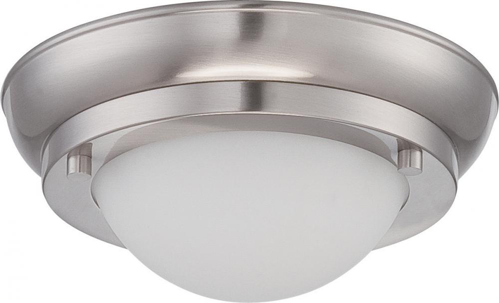 Poke - Mini LED Flush Fixture with Satin White Glass