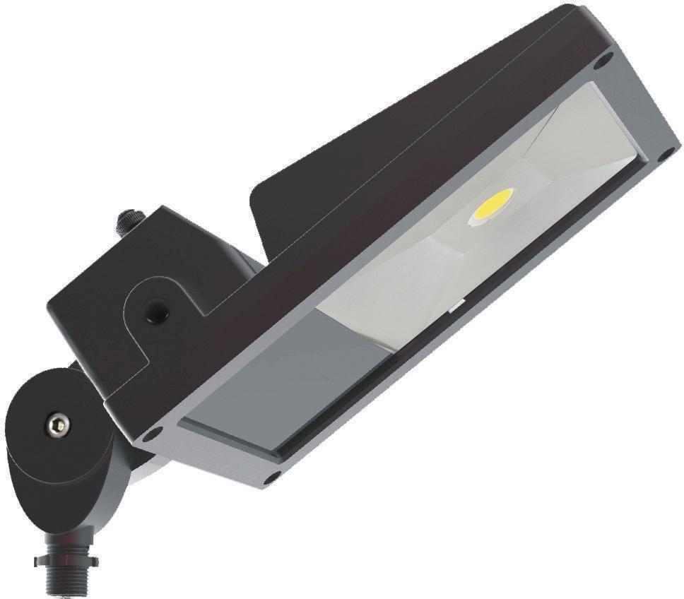 LED Flood Light; 52 Watt; Bronze Finish; 120-277V