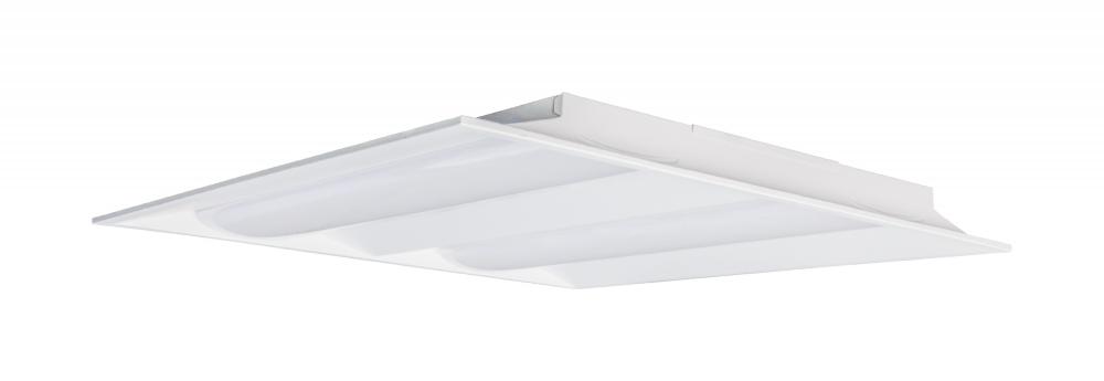 2X2 Double Basket LED Troffer Fixture; Wattage Selectable; CCT Selectable; Lumens Selectable;