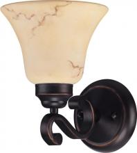 Nuvo 60/1412 - 1-Light Wall Mounted Vanity Light in Copper Espresso Finish with Honey Marble Glass Shade