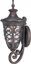 Nuvo 60/2053 - 1-Light Medium Outdoor Wall Lantern (Arm Up) in Dark Plum Bronze Finish and Clear Seeded Glass