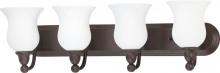 Nuvo 60/2441 - Glenwood ES; 4 Light; Vanity with Satin White Glass; Lamp Included