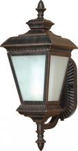 Nuvo 60/2523 - Charter ES; 2 Light; Wall Lantern Arm Up with White Water Glass; Lamp Included