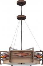 Nuvo 60/3875 - Gable ES - 3 Light Pendant w/ Golden Bronze Fabric Shade - (3) 13w GU24 Lamps Included