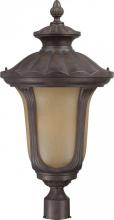 Nuvo 60/3911 - 1-Light Large Outdoor Post Lantern with Photocell in Fruitwood Finish and (1) 23W GU24 Lamp Included