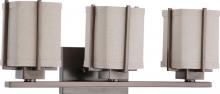 Nuvo 60/4483 - Logan - 3 Light Vanity w/ Khaki Fabric Shade - (3) 13w GU24 Lamps Included