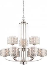 Nuvo 60/4669 - Margaux - 9 Light Chandelier w/ Satin White Glass