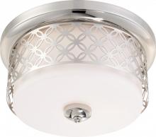 Nuvo 60/4671 - Margaux - 2 Light Flush Dome Fixture w/ Satin White Glass